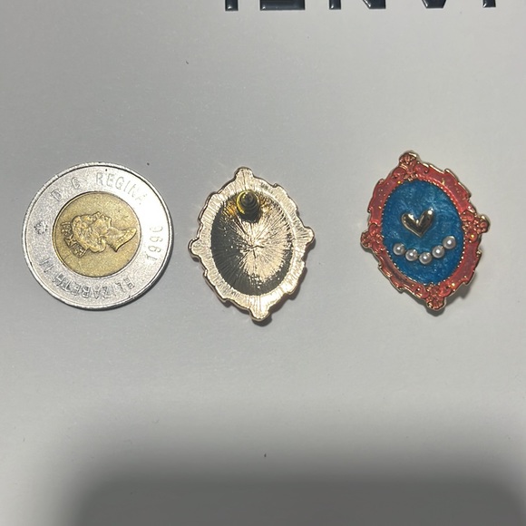 💕💗vintage style enamel earrings - Picture 5 of 5